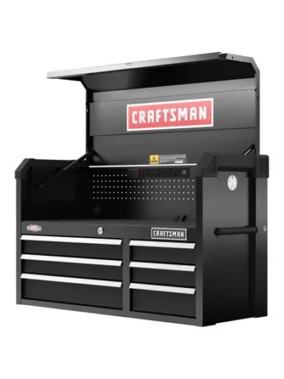 6-Drawer Black Steel Tool Chest — 40.5-Inch Wide Organized Workshop Storage Unit