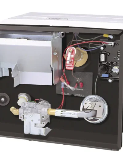 6-Gallon RV Gas Water Heater – Polar White with Patented U-Tube Heat Exchanger