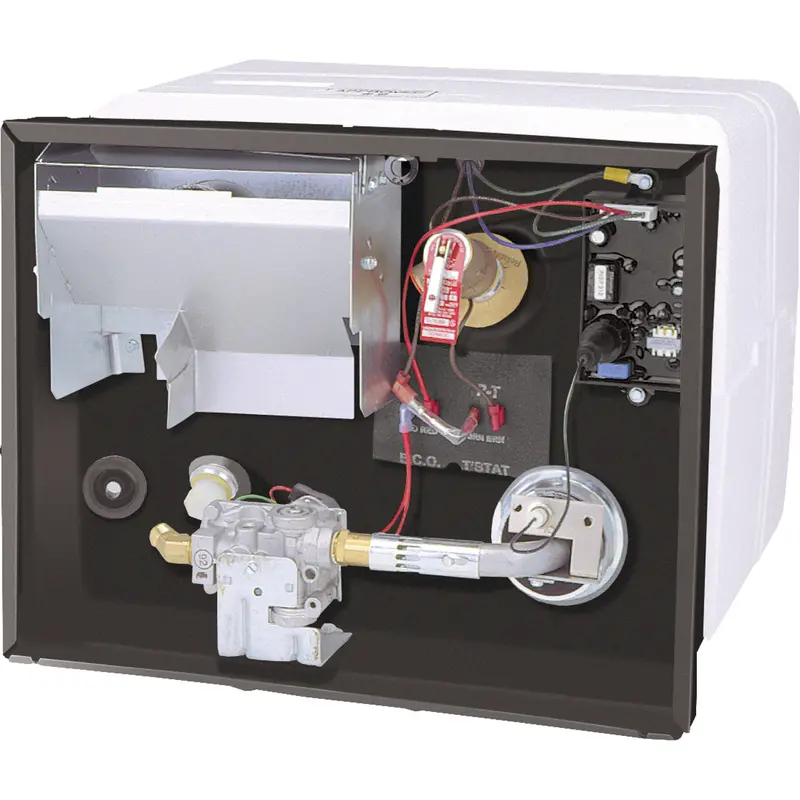 6-Gallon RV Gas Water Heater – Polar White with Patented U-Tube Heat Exchanger