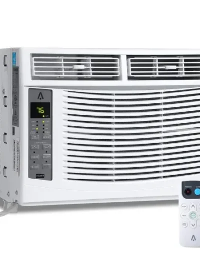 6,000 BTU Window Air Conditioner — 115V with Reusable Filter and Room Controls (Cools up to 250 sq ft)
