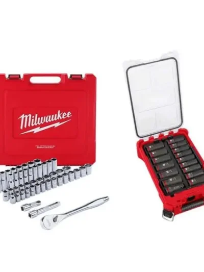 63-Piece PACKOUT-Compatible 1/2-Inch Drive Deep-Well Metric Impact Socket Kit
