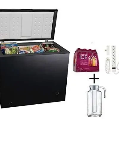 7-Cubic-Foot Black Chest Freezer