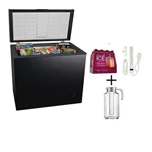 7-Cubic-Foot Black Chest Freezer
