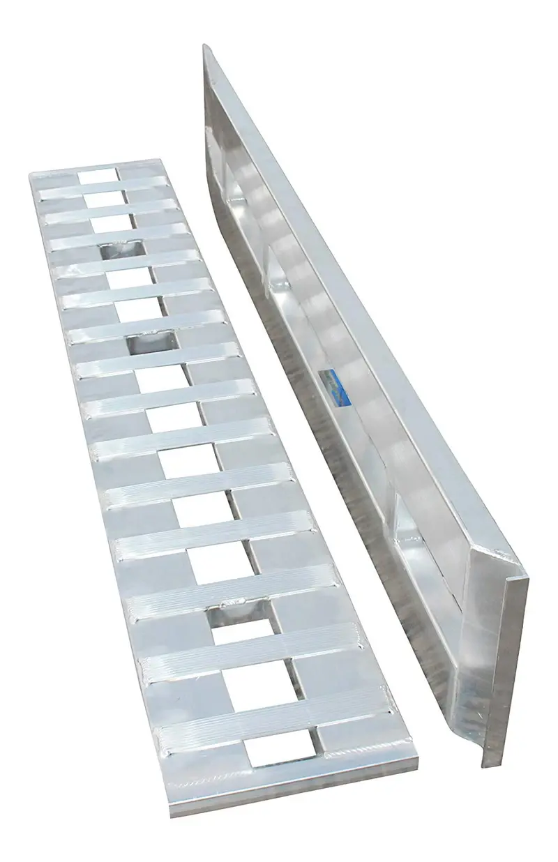 7′ x 15′ Aluminum Trailer Ramp – 6000 lb Capacity, Knife & Hook Ends
