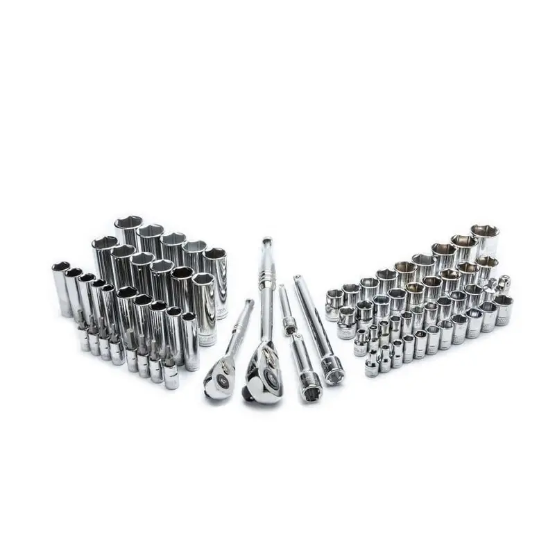 75-Piece Mechanics Tool Set – Dual-Drive (1/4″ & 3/8″) Ratcheting Socket and Bit Kit - Image 7