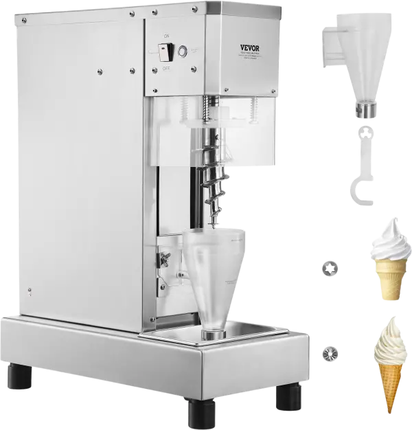 750W High-Speed Ice Cream Blender — 1740 RPM, 304 Stainless Steel Jar