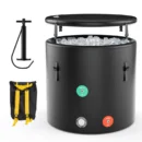 79-Gallon Inflatable Athlete Recovery Tub with Multi-Layer Construction, Lid, and Air Pump Included