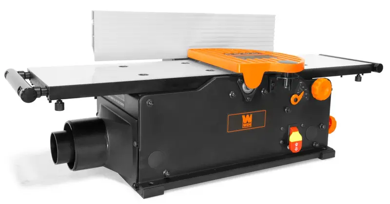 8-Inch Spiral Benchtop Jointer – 10-Amp Motor with Extendable Infeed and Outfeed Tables - Image 2