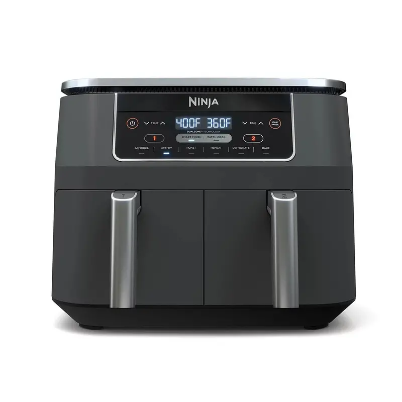 8-Quart Dual-Zone Air Fryer – Two-Basket Design with 6 Cooking Functions