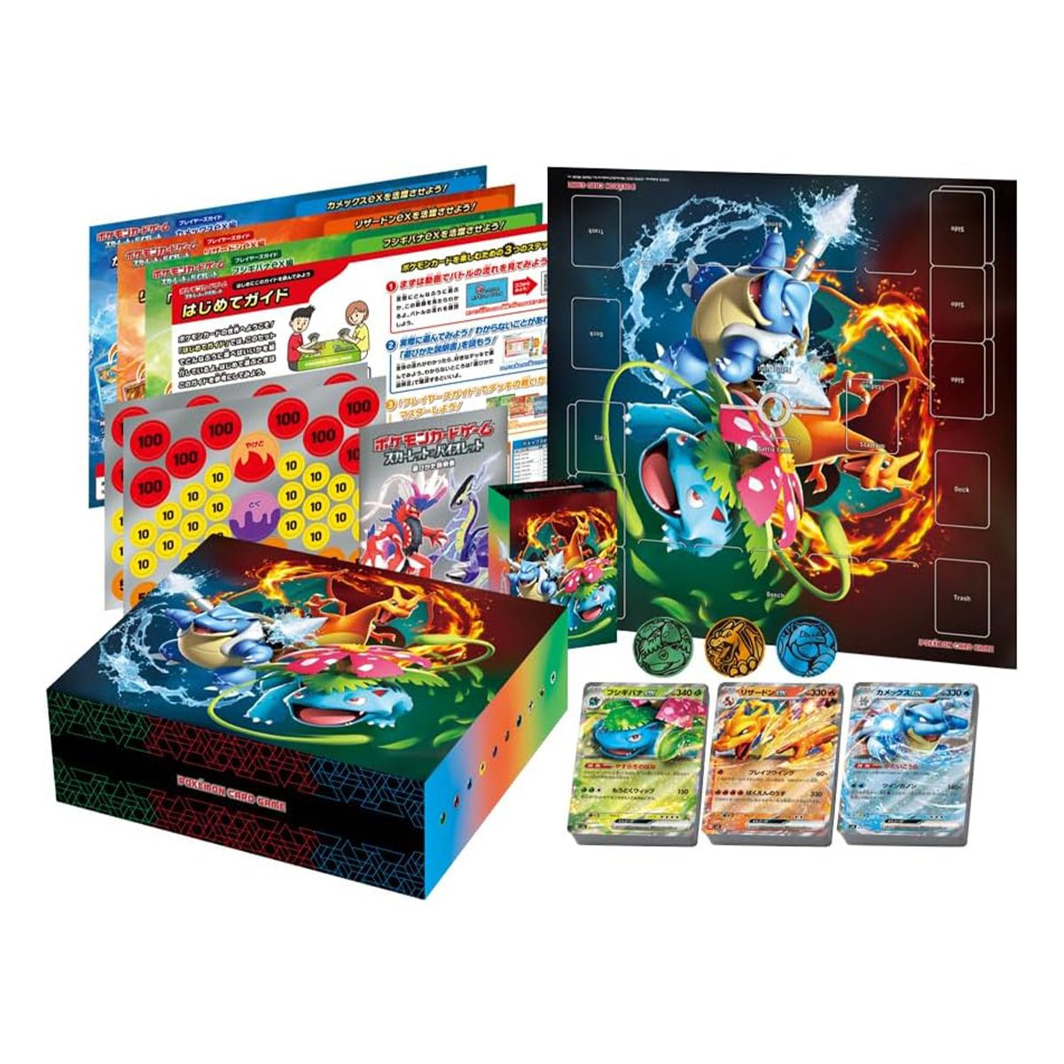 Pokemon Scarlet & Violet Special Deck Set EX Venusaur Charizard Blastoise - Image 2