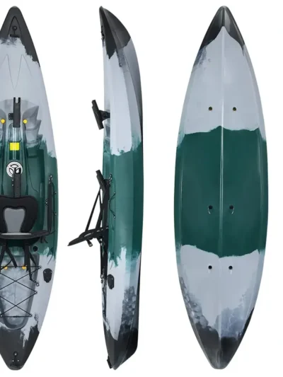 9.7-Foot Sit-On-Top Recreational Fishing Kayak – Single-Person Touring Kayak for Adults