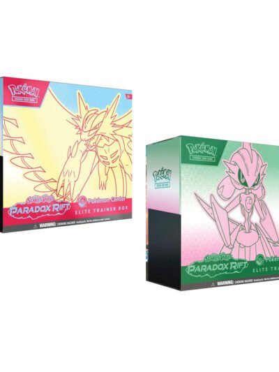 Pokemon Paradox Rift Iron Valiant Roaring Moon Pokemon Center Elite Trainer Box Pair