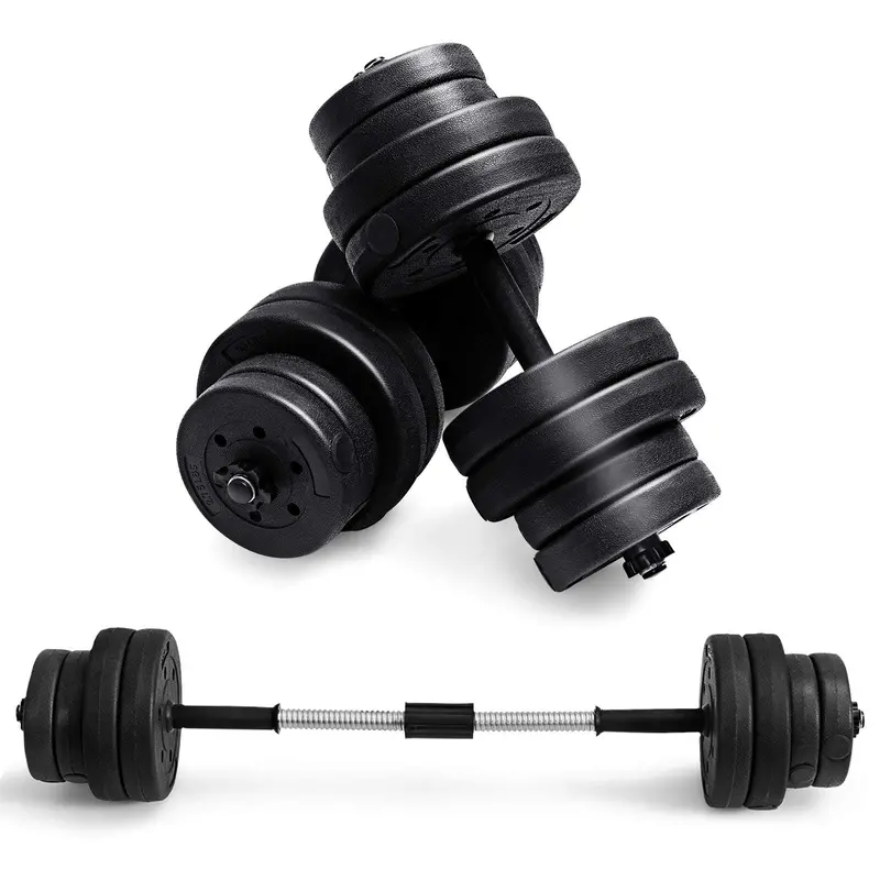 Adjustable Dumbbell and Barbell Set – 66-Pound Total Weight, Space-Saving Design