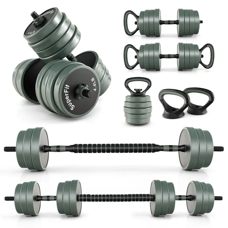Adjustable Dumbbell Set – 92-Lb Total Weight Free Weights with Secure Connector System - Image 2