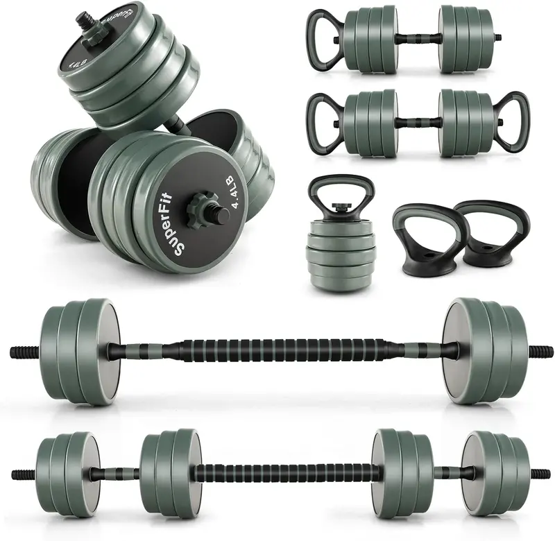 Adjustable Dumbbell Set – 92-Lb Total Weight Free Weights with Secure Connector System - Image 3