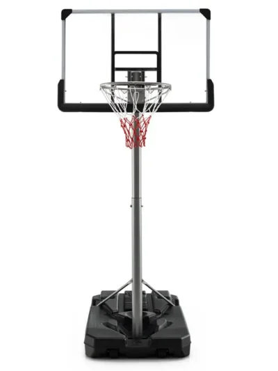Adjustable Portable Basketball Hoop – 64–79″ Height, Wheeled Fillable Base, Poolside or Outdoor Use
