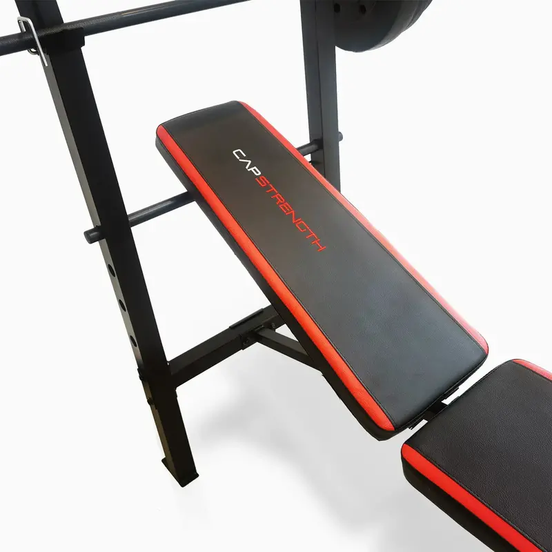 Adjustable Weight Bench with Power Rack, Leg Extension, and 90 lb. Capacity - Image 3