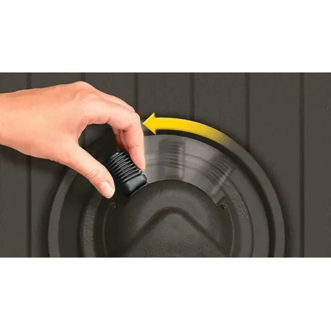 Aquawinder Auto-Rewind Water-Powered Hose Reel — 125-Foot Capacity, Java Finish (2-Pack) - Image 2