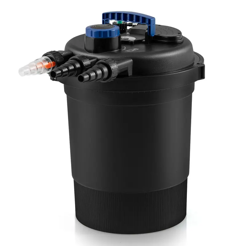 Bio-Mechanical Pond Filter System with 13W UV-C Sterilizer and 2642 GPH Flow Rate