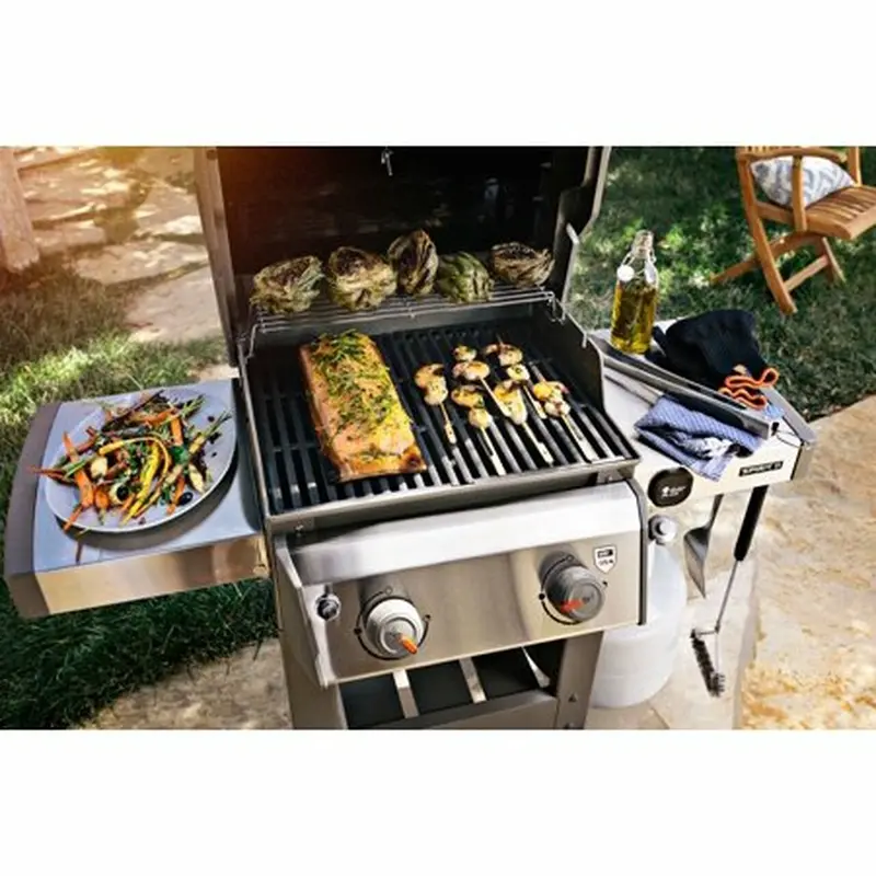 Black Propane Gas Grill – Freestanding Outdoor Cooking System - Image 2