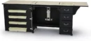 Black Sewing Cabinet – Heavy-Duty Craft Station for Sewing, Quilting, Cutting & Storage with Airlift Mechanism