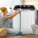 Compact Twin-Tub Portable Washer and Dryer – Space-Saving Laundry Solution