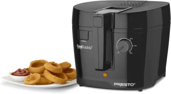 Cool-Touch Black Deep Fryer – Safe Surface Design - Image 4