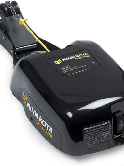 Electric Anchor Winch – 40-Lb Pull Capacity with 100-Foot Nylon Rope and Quick-Install Hardware