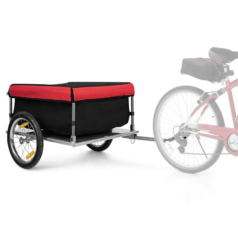 Foldable Bicycle Cargo Trailer – Quick-Release 16″ Wheel Frame for E-Bikes & Standard Bikes - Image 2