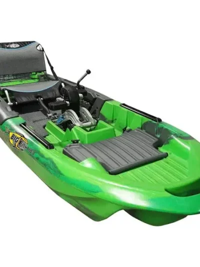 Green Camo Pedal-Drive Fishing Kayak