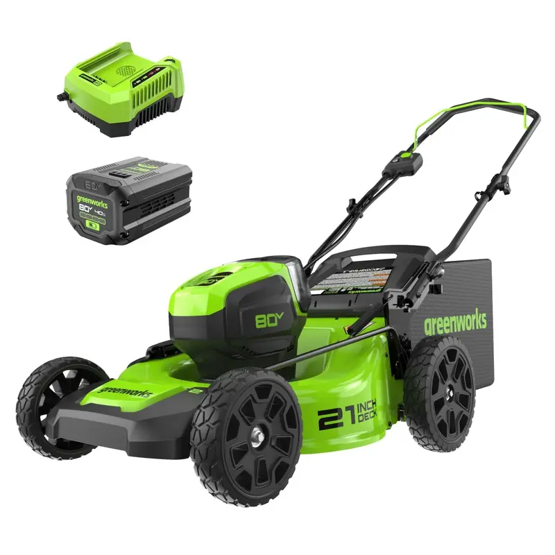 Greenworks 80V 21-Inch Brushless Cordless Lawn Mower – Zero-Emission Push Mower