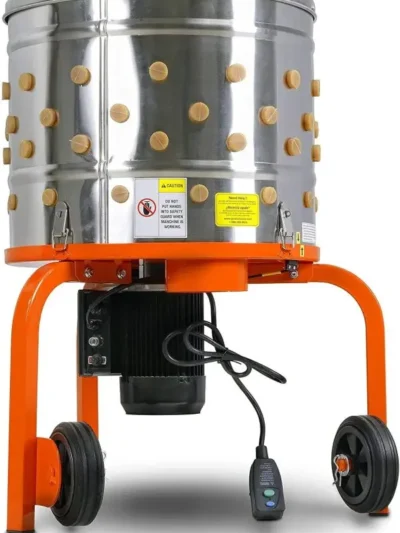 Heavy-Duty Electric Chicken Plucker – 1HP, 280 RPM, 92-Finger Stainless Steel Drum De-feathering Machine