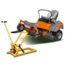 Hydraulic Lawn Mower Lift Stand — 26-Inch Platform, 500-LB Capacity, Heavy-Duty Steel Construction for Riding Mowers & ATVs