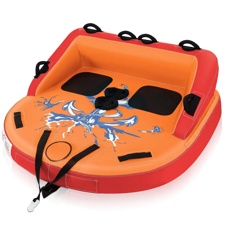 Inflatable Sofa-Style Towable Tube – 1–2 Person Marine Water Sport Accessory with Drainage Ports - Image 2