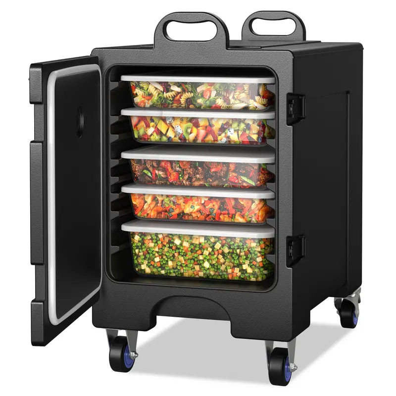 Insulated Food Pan Carrier – Holds Five Full-Size Gastronorm Pans for Catering Transport