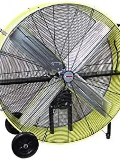International 42″ Belt-Drive Drum Fan — Industrial-Grade, 2-Speed, with Safety Cutoff and Mobility Wheels
