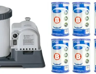 Krystal Clear Pool Filter Pump – GFCI-Protected, 6 Cartridge Type B System