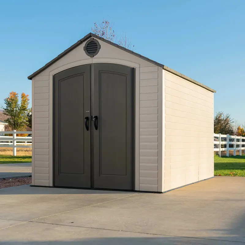 Lifetime 8 ft. x 10 ft. Weatherproof Outdoor Storage Shed - Image 5