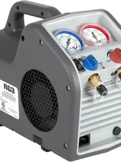Portable 115V Refrigerant Recovery Machine – Compatible with Liquid & Vapor R410A/R134a (Robinair White Model)