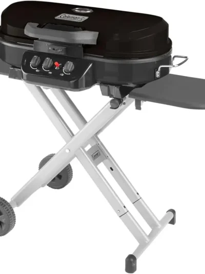 Portable Propane Stand-Up Grill – 3-Burner Adjustable Gas Cooking Station