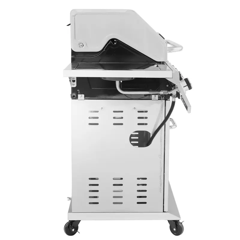 Premier 6-Burner Stainless Steel Propane Grill – Sear Burner, Side Burner, 74,000 BTU, Cabinet-Style Outdoor BBQ - Image 3