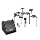 Professional Electronic Drum Set – DA25 Amp, 8 Mesh Toms, Dual-Zone Snare, 10 Cymbals