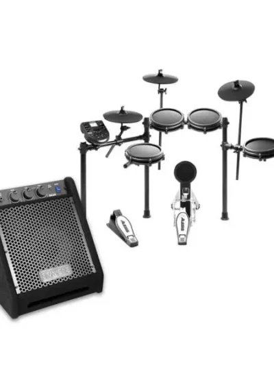 Professional Electronic Drum Set – DA25 Amp, 8 Mesh Toms, Dual-Zone Snare, 10 Cymbals