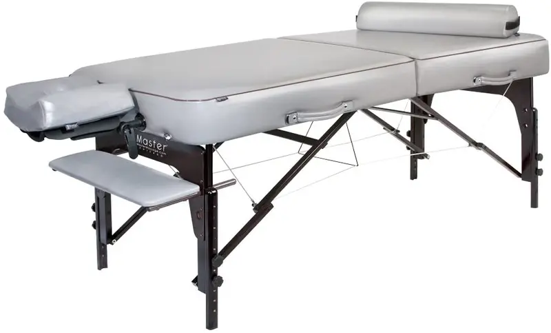 Professional Massage Table Package – 30″ Memory Foam Cushion, Dove Grey