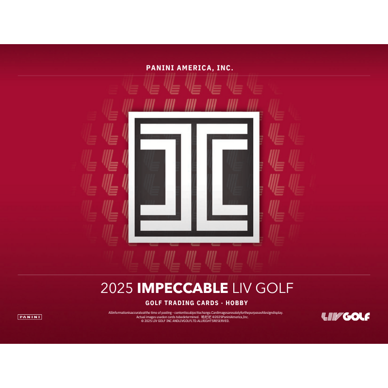 2025 Panini Impeccable LIV Golf Hobby 3 Box Case - Image 6