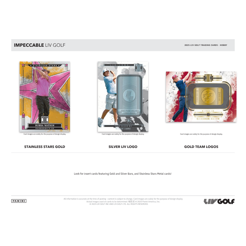 2025 Panini Impeccable LIV Golf Hobby 3 Box Case - Image 7