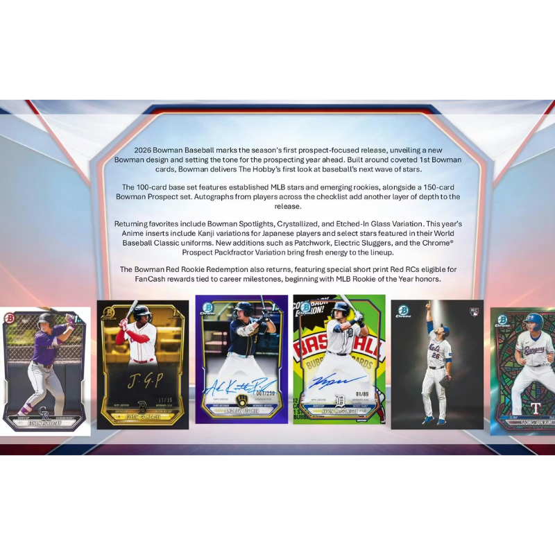 2026 Bowman Baseball Jumbo Box - Image 3