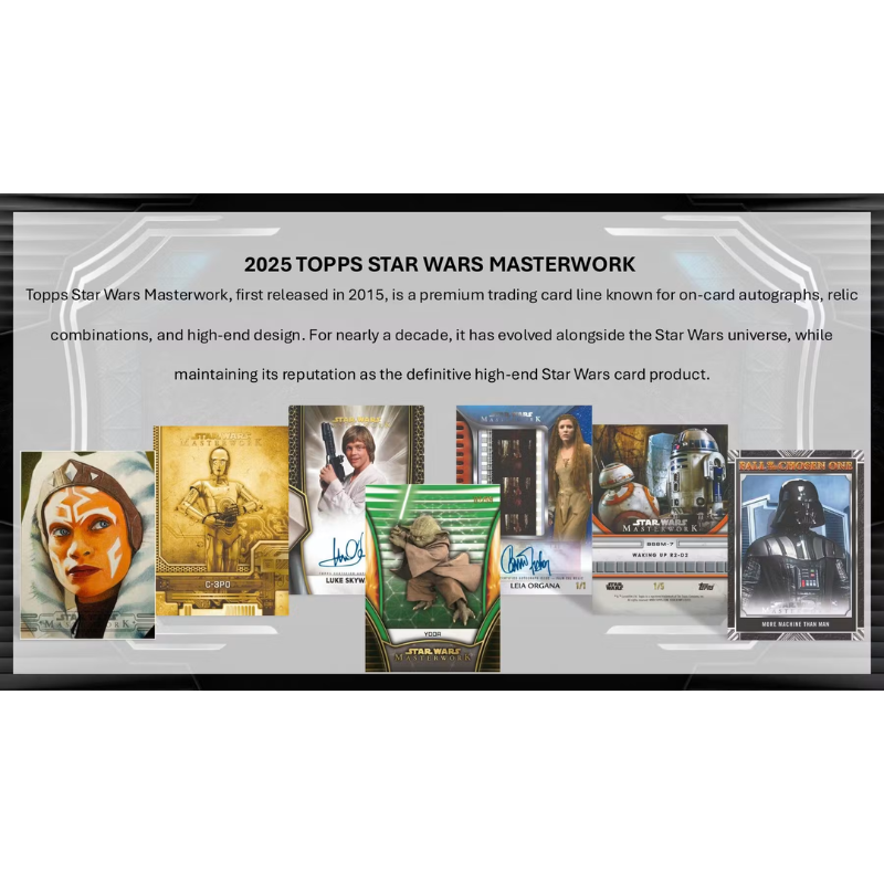 2025 Topps Star Wars Masterwork Hobby Box - Image 3