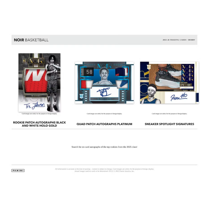 2025/26 Panini Noir Basketball Hobby Box - Image 5