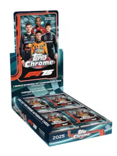 2025 Topps Chrome F1 Formula One Hobby 12 Box Case